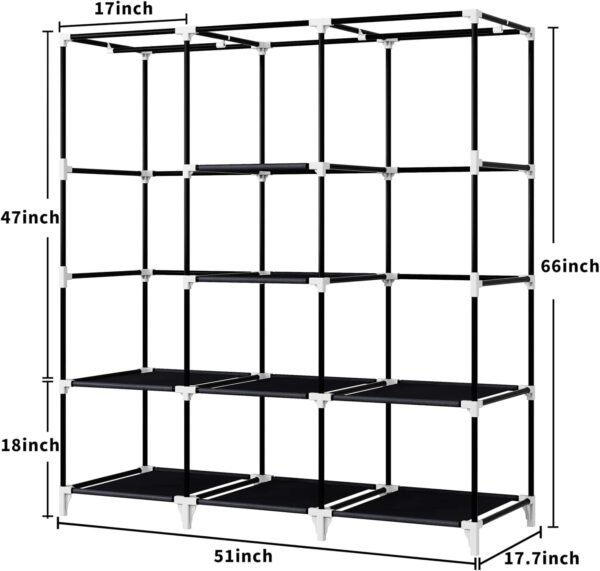 Discover the Ultimate Storage Solution with Our 51-Inch Portable Closet - Image 4